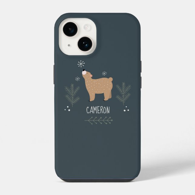 Schlafender Bär iPhone Hülle (Rückseite)