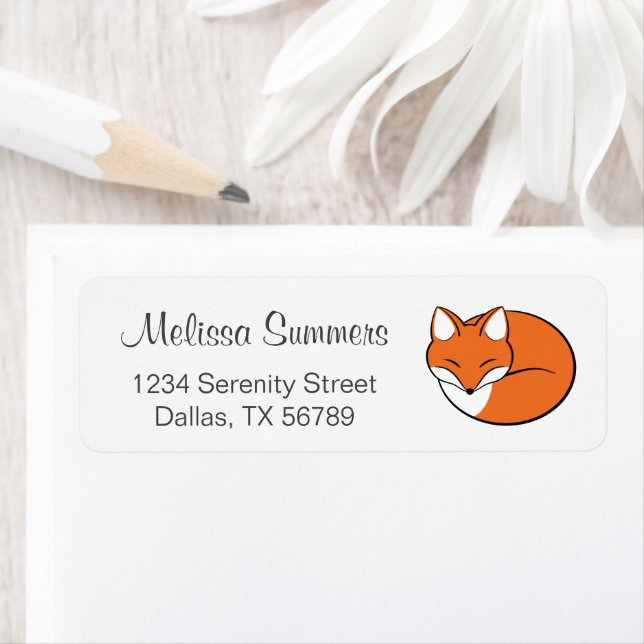 Schlafender Cartoon Fox (Insitu)