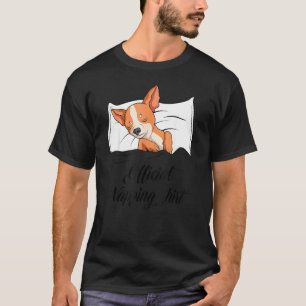 Schlafender Chihuahua Pyjama Hundeliebhaber Offizi T-Shirt