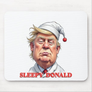 Schlafender Donald – Eine subtile politische Karik Mousepad