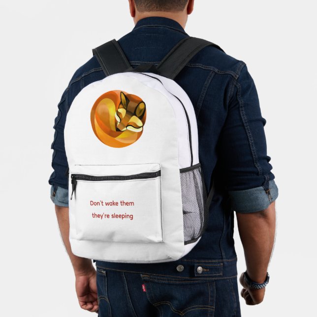 Schlafender Fuchs Bedruckter Rucksack (Insitu (Modell))