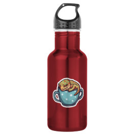 Schlafender Gecko Edelstahlflasche