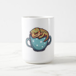 Schlafender Gecko Kaffeetasse