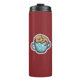 Schlafender Gecko Thermosbecher
