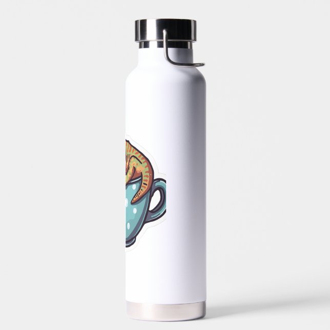Schlafender Gecko Trinkflasche (Links)