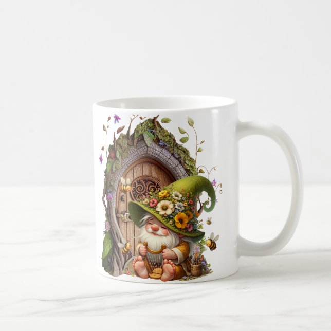 Schlafender Gnom-Hohlraum  Kaffeetasse (Rechts)