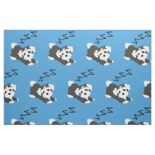 Schlafender Havanese-Hund Tierliebhaber ZZZ Tierbe Stoff