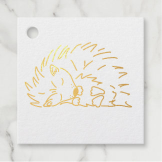 Schlafender Igel Geschenkanhänger