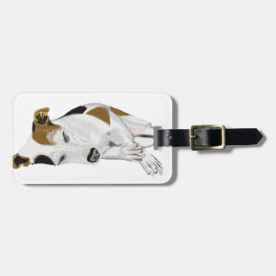 Schlafender Jack Russell Gepäckanhänger
