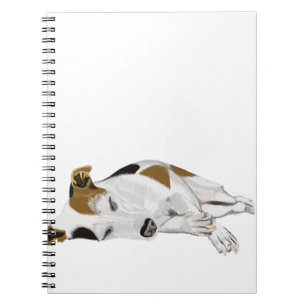 Schlafender Jack Russell Notizblock