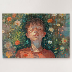 Schlafender Junge Puzzle