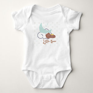 Schlafender kleiner Bär auf dem Cloud Kid T-Shirt Baby Strampler