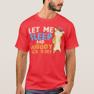 Schlafender Korgi Hund, Schlafhemd, Pajamas1233 T-Shirt