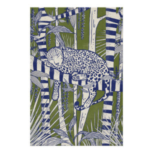 Schlafender Leopard Poster