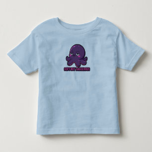 Schlafender Lustiger Kawaii Oktopus Kinder Obertei Kleinkind T-shirt