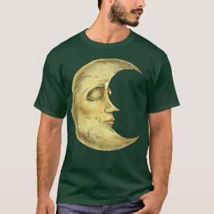 Schlafender Mond Wikinger Heide Wicca795 T-Shirt