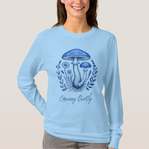 Schlafender Pilz Vintage-Botanik Damen T-Shirt