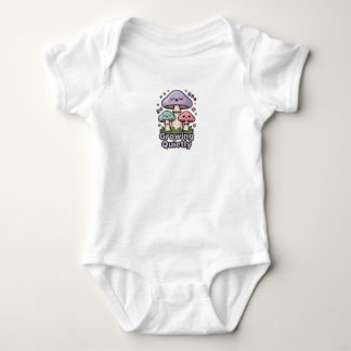 Schlafender Pilzstapel Süßer Baby-Body Baby Strampler