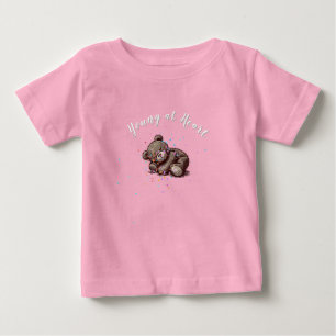 Schlafender Teddybär Baby T-shirt