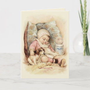 Schlafendes Baby Karte