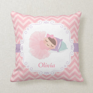 Schlafendes Ballerina-Babymädchen-Zimmer-Dekor-Kis Kissen