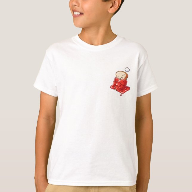 Schlafendes Brot Marmelade Decke Kinder T-Shirt (Vorderseite)