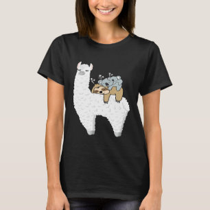 Schlafendes Faultier Koala Mama Koala Baby reitet T-Shirt