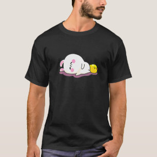 Schlafendes Kaninchen Huhn Süß Müde Tiere T-Shirt