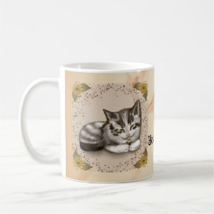 Schlafendes Kätzchen Kaffeetasse