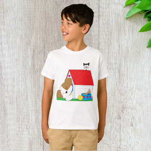 Schlafendes Welpen-Hundehaus Süßes Haustier T-Shirt