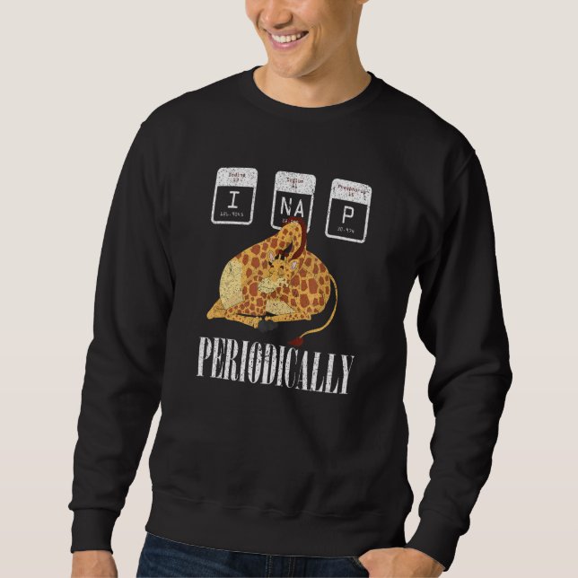 Schlafendes Zoo-Tier Periodensystem Schlummernder  Sweatshirt (Vorderseite)