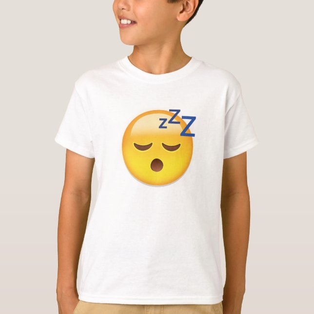 Schlafengesicht Emoji T-Shirt (Vorderseite)