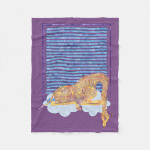 Schlafengiraffen-Baby-Decke Fleecedecke