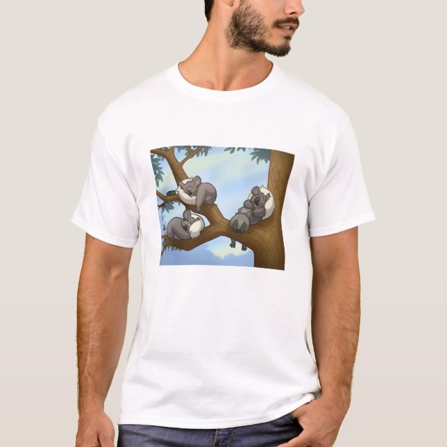 Schlafenkoala-Shirt T-Shirt (Vorderseite)