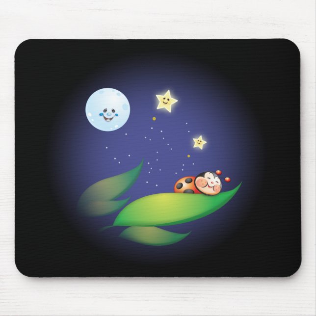Schlafenmarienkäfer Mousepad (Vorne)