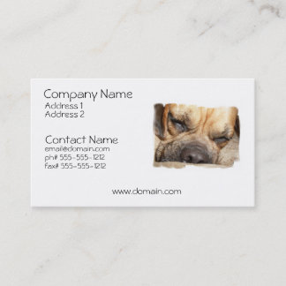 Schlafenmastiff-HundeVisitenkarte Visitenkarte
