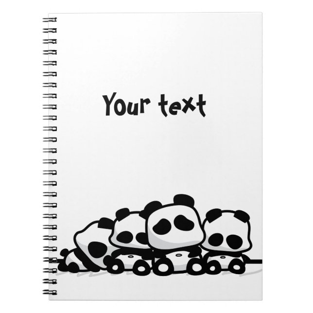 Schlafenpandas Notizblock (Vorderseite)
