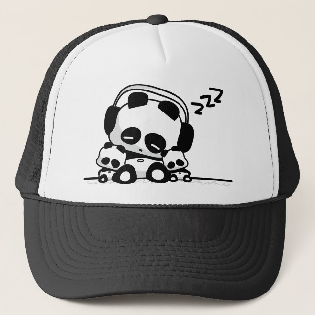 Schlafenpandas Truckerkappe (Vorderseite)