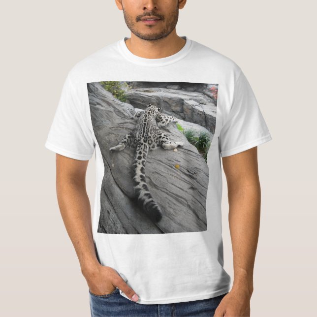 Schlafenschnee-Leopard-T - Shirt (Vorderseite)