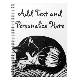 SchlafenSmokings-Katzen-Gewohnheits-Notizbuch Notizblock