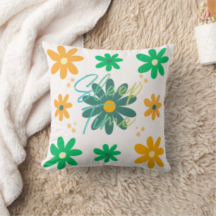 Schlafenszeit Blumen Wurfkissen Kissen