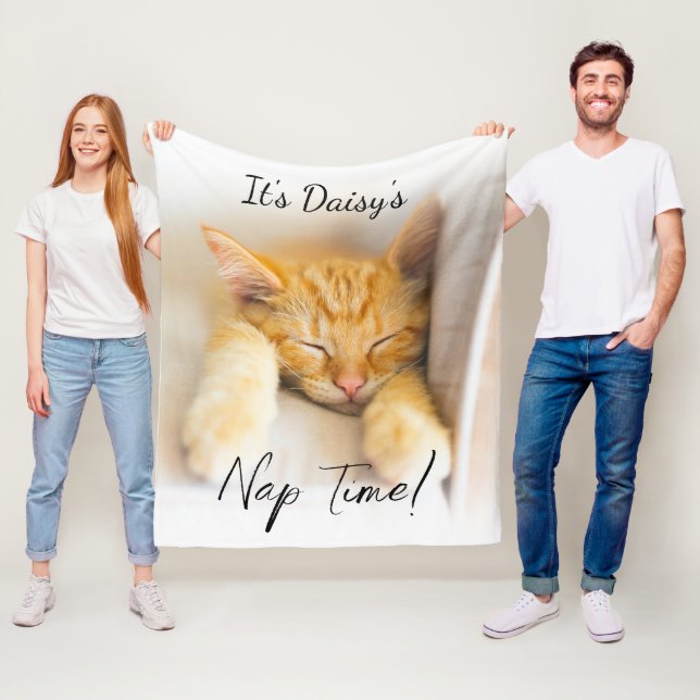 Schlafenszeit Weiche Kuschelige Personalisierte Ha Fleecedecke (Beispiel)