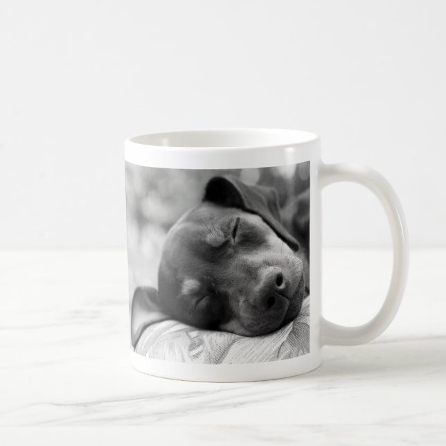 SchlafenZwergpinscherhund Tasse (Rechts)