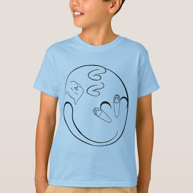 Schlaffe Katze T-Shirt (Vorderseite)