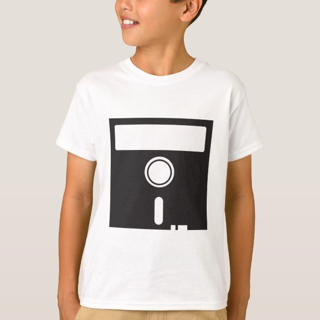 Schlaffes Disc-Disc für alten skool Computer T-Shirt (Vorderseite)