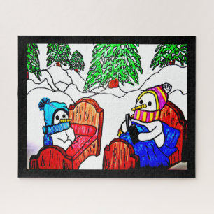 SCHLAFGESCHICHTE DES SCHNEEMANNES PUZZLE