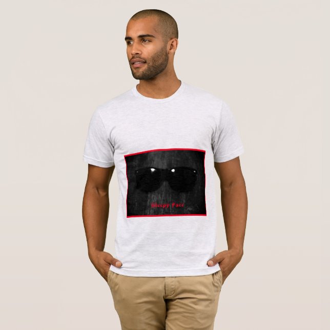Schlafgesicht: Ash Gray - Cotton T - Shirt (Vorne ganz)
