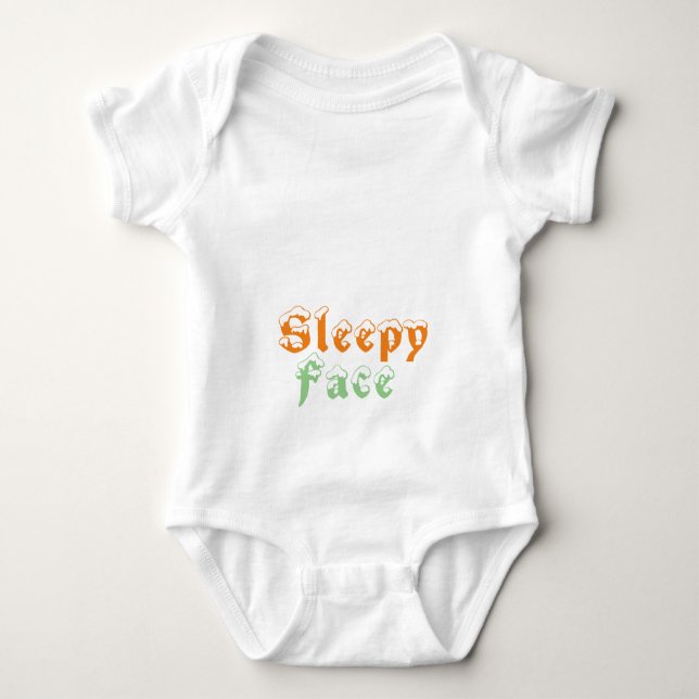 Schlafgesicht: Baby Strampler (Vorderseite)