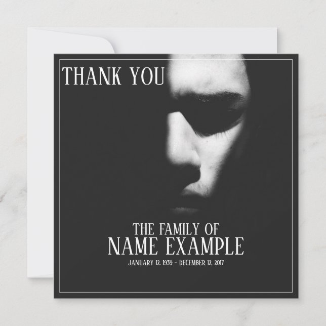 Schlafgesicht im Halbschatten (Vorderseite)