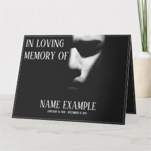 Schlafgesicht im Halbschatten Karte